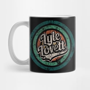 Lyle Lovett // Retro Circle Crack Vintage Mug